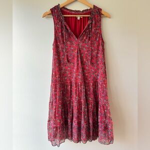 Max Studio Red Floral Dress